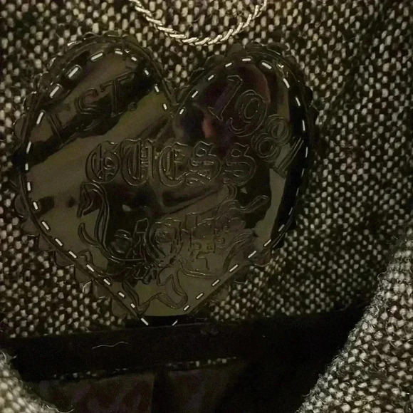 Guess Pleated Detail Wool Blend Coat - Picture 3 of 8